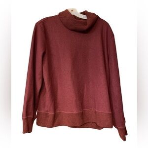 A New Day Women’s Fleece Knit Turtleneck Sweater‎ Medium Maroon